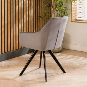 Josie Pair of Grey Dining Chairs